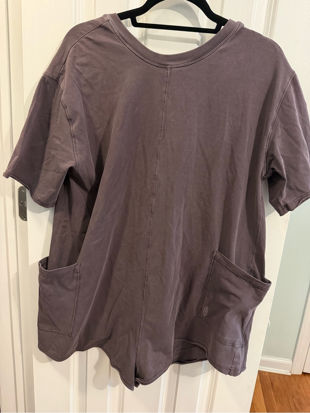 Free people  Short Sleeve Pocket Tunic in Dusty Mauve